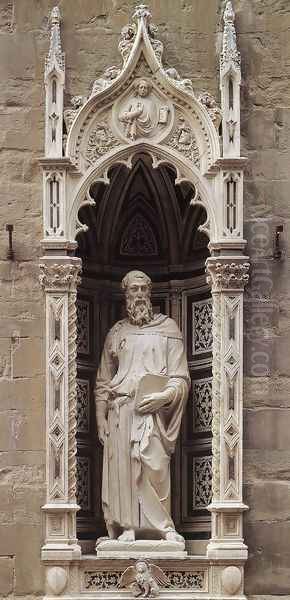 St Mark Oil Painting by Donatello (Donato di Niccolo)