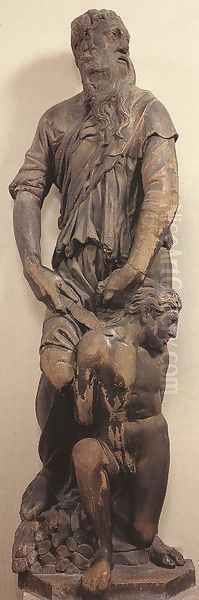 The Sacrifice of Isaac Oil Painting by Donatello (Donato di Niccolo)