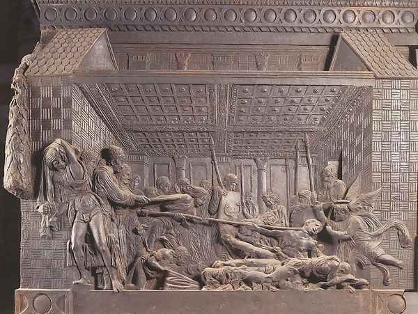 Torture of St Lawrence Oil Painting by Donatello (Donato di Niccolo)