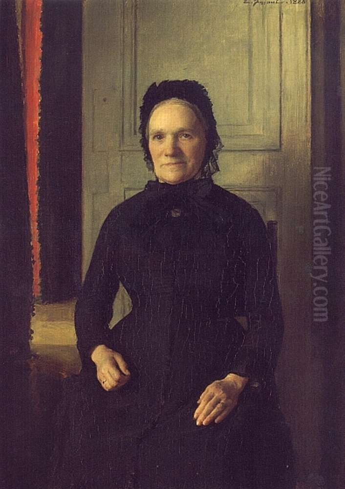 Madame Coquelin Mere Oil Painting by Friant Emile
