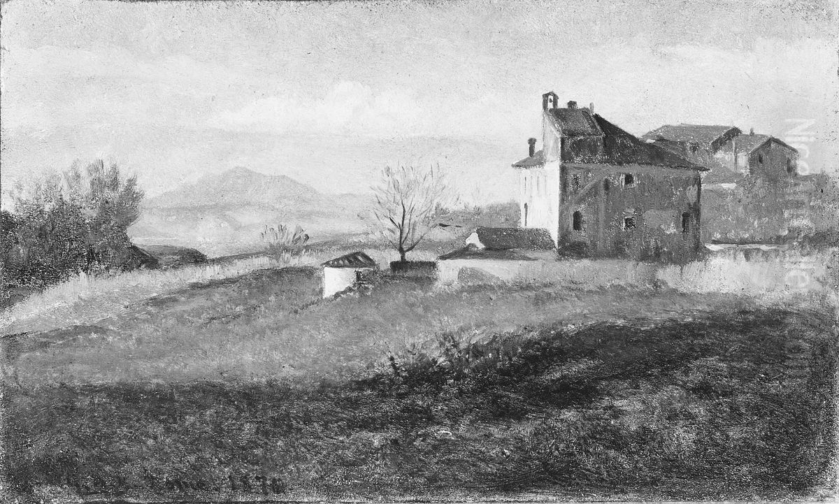 Convent near Rome Oil Painting by George Henry Yewell