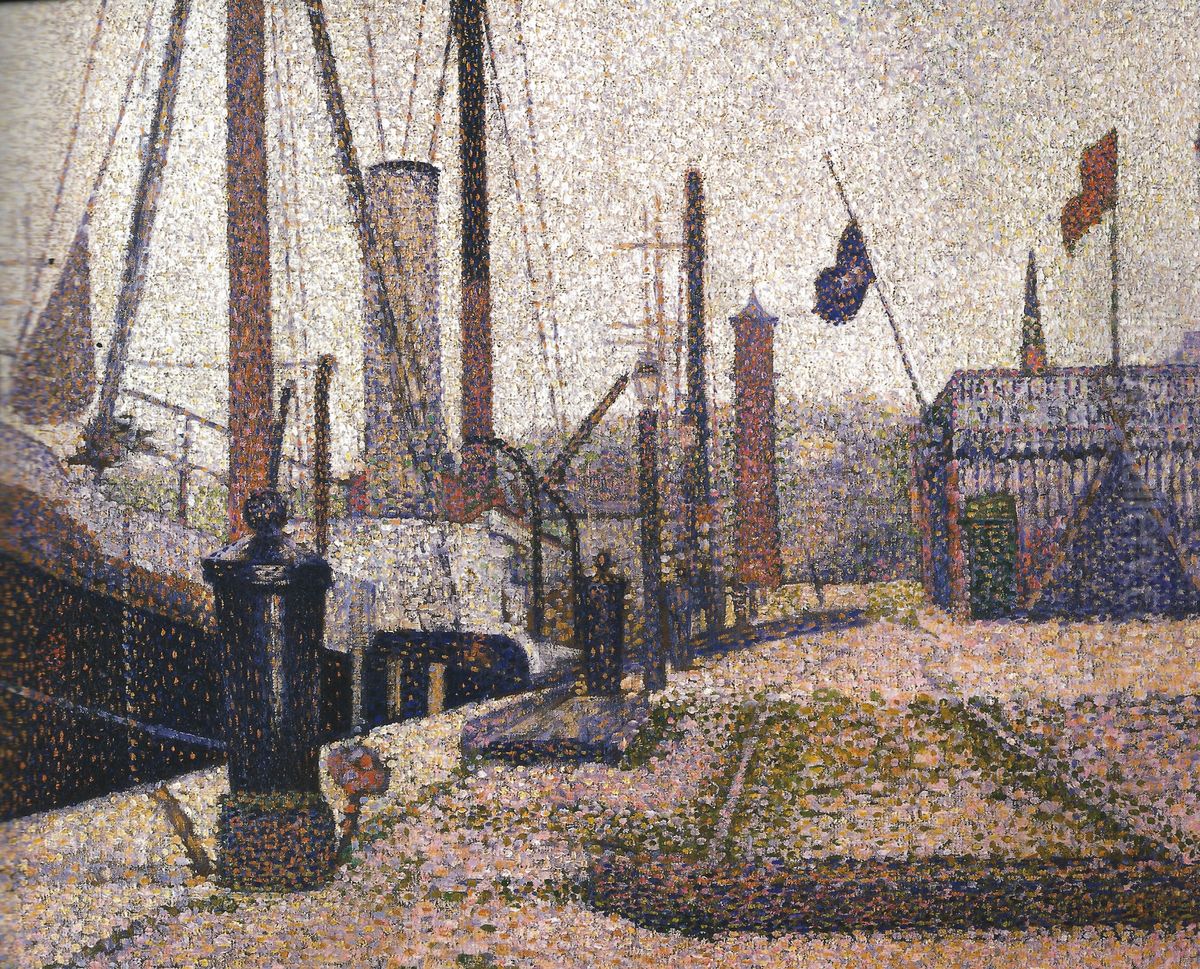 The Maria at Honfleur Oil Painting by Georges Seurat