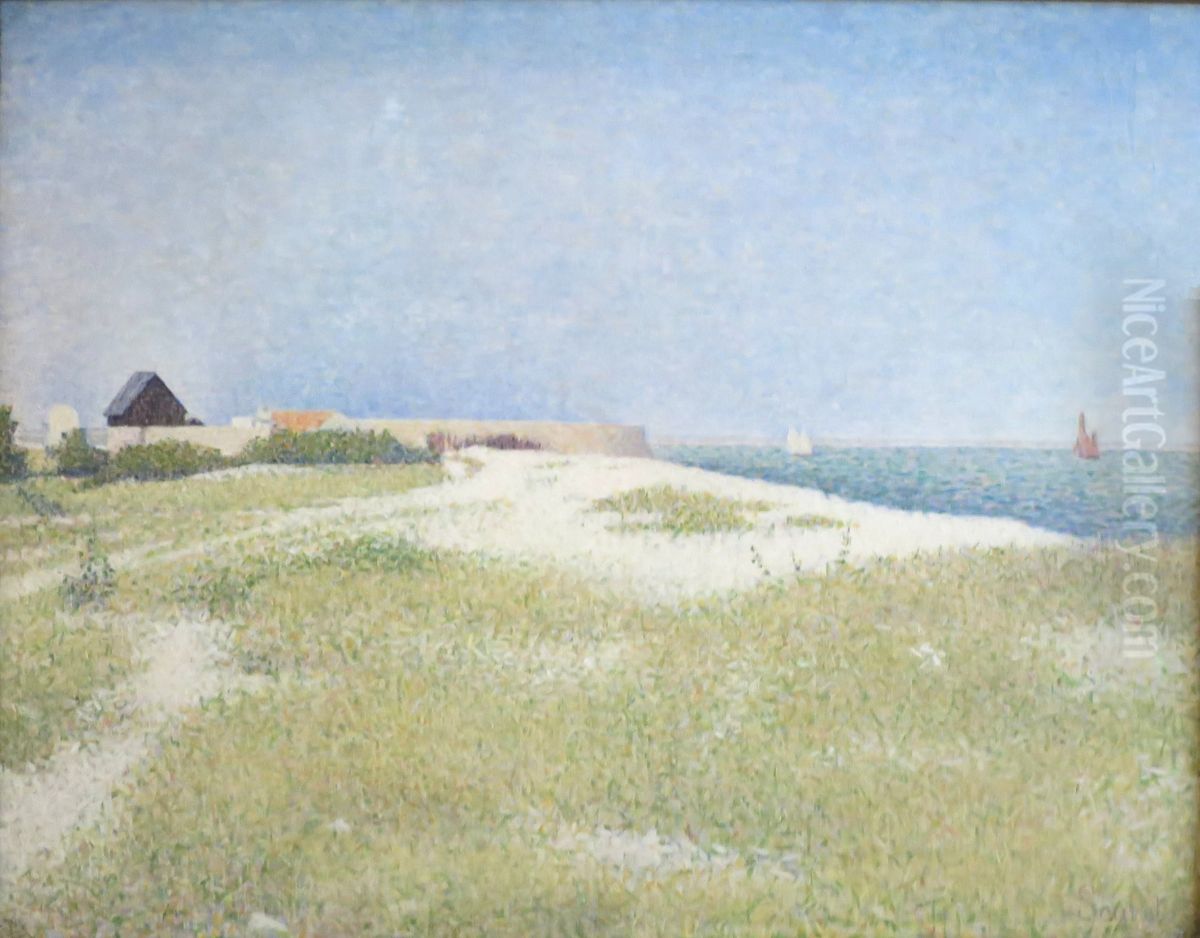 View of Fort Samson Oil Painting by Georges Seurat