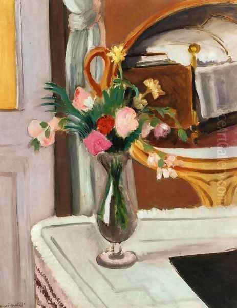 The Bed in the Mirror Oil Painting by Henri Matisse