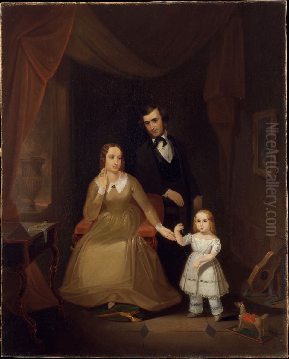 The Williamson Family Oil Painting by John Mix Stanley