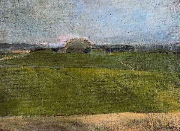 Arrozal de Sueca Oil Painting by Jose Benlliure Y Gil