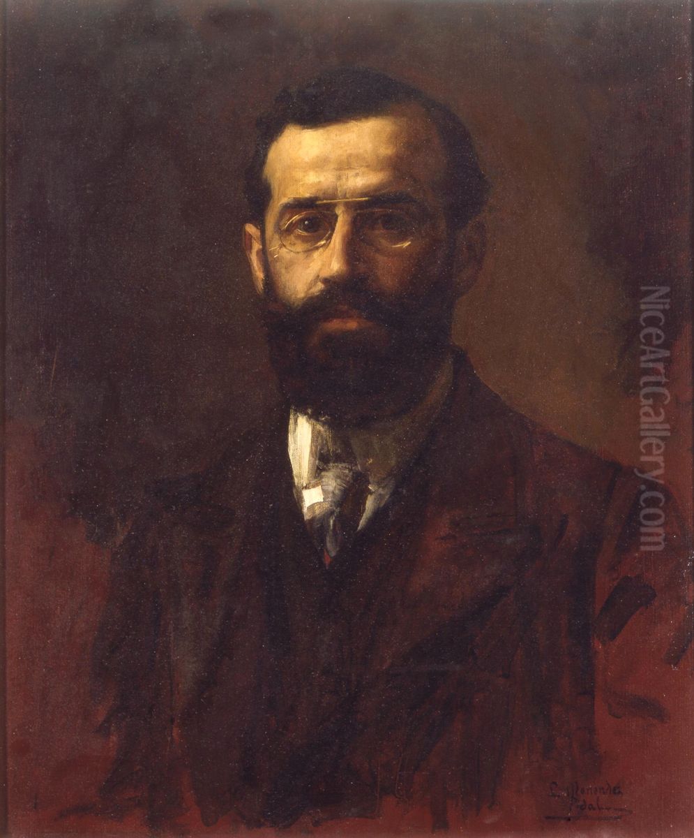 Autorretrato Oil Painting by Luis Menendez Pidal