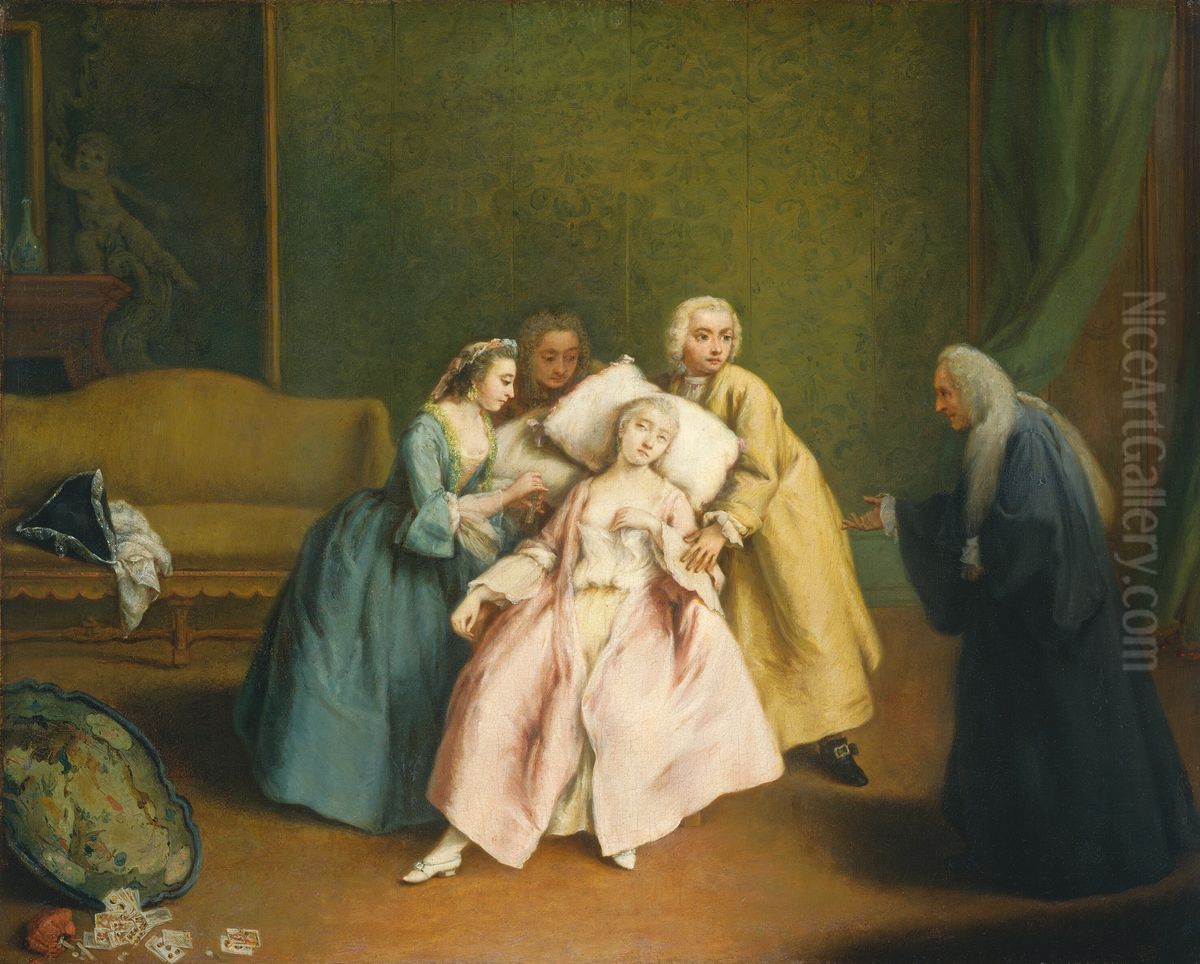 The Faint Oil Painting by Pietro Longhi