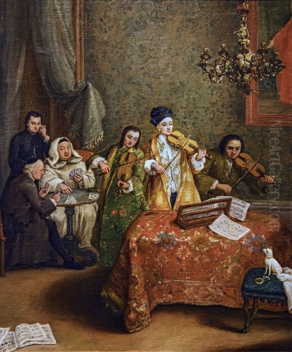 The Little Concert Oil Painting by Pietro Longhi