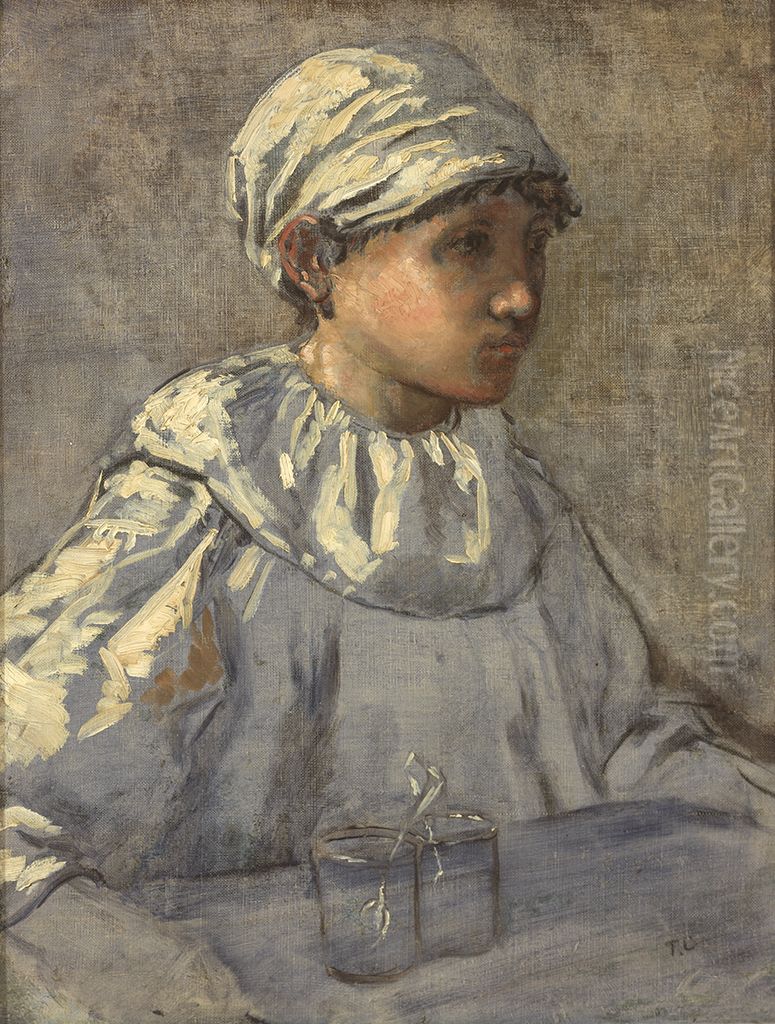 The Little Confectioner Oil Painting by Thomas Couture