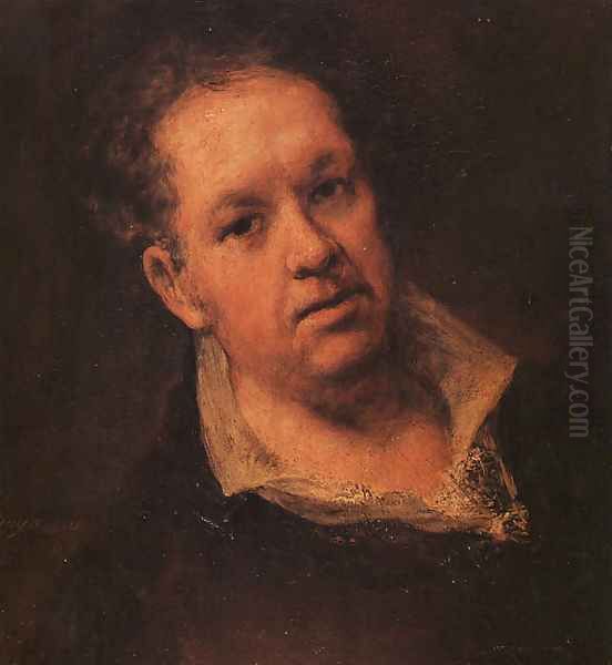 Self Portrait Oil Painting by Francisco Goya Fuendetodos