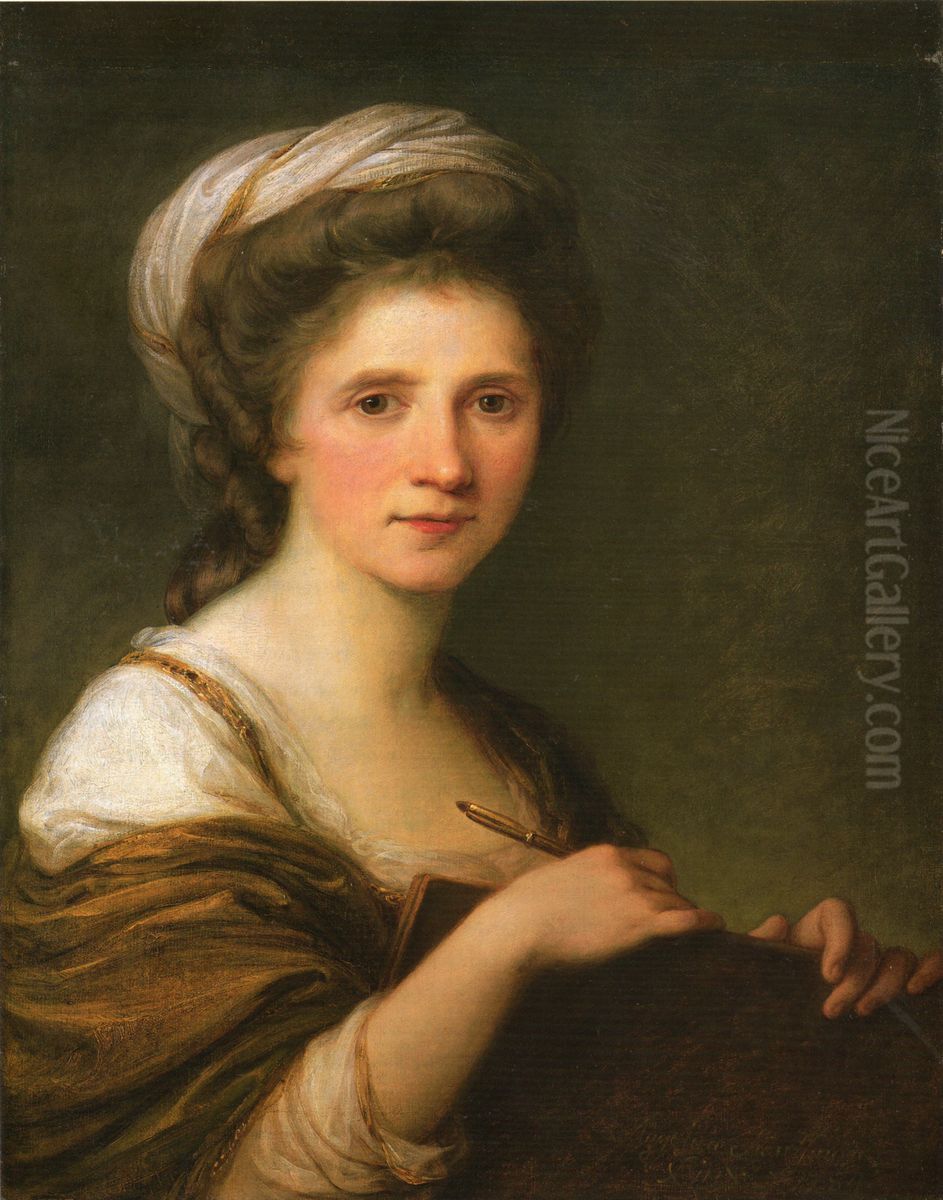 Self-Portrait Oil Painting by Angelica Kauffmann