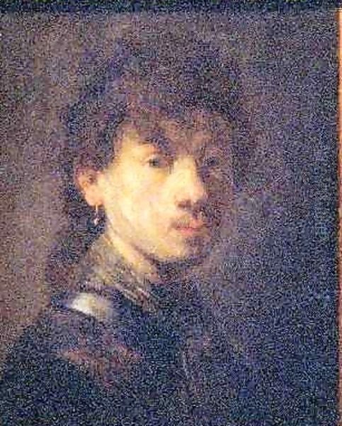 Self Portrait 3 Oil Painting by Harmenszoon van Rijn Rembrandt