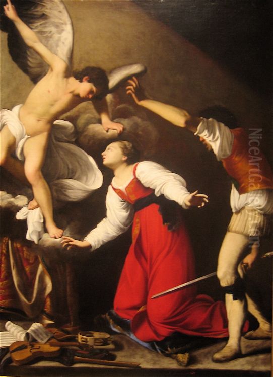 The Martyrdom of St Cecilia Oil Painting by Carlo Saraceni