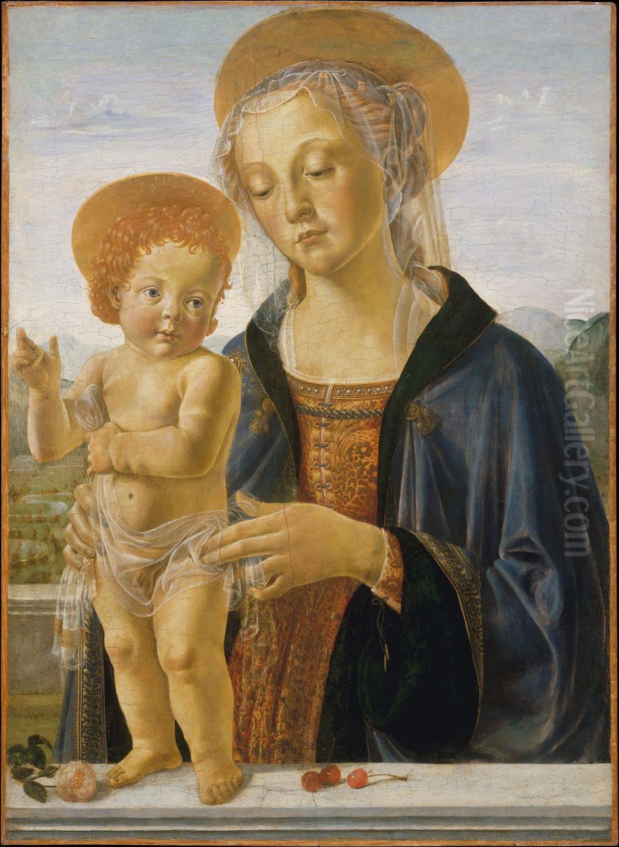 Madonna and Child Oil Painting by Andrea Del Verrocchio