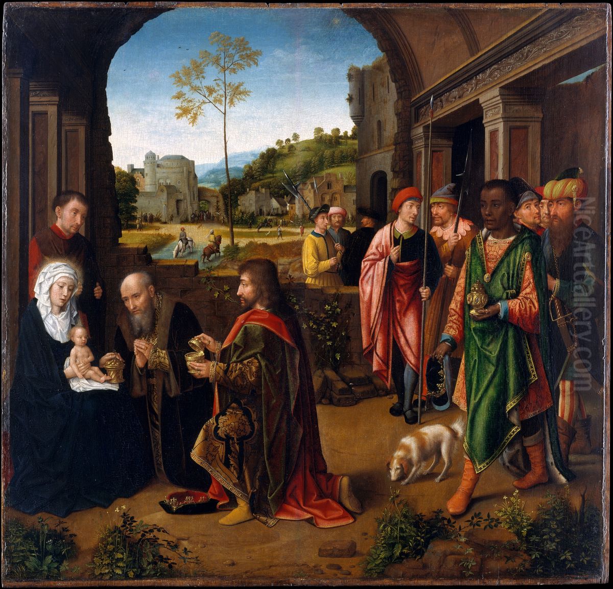 The Adoration of the Magi Oil Painting by Gerard David
