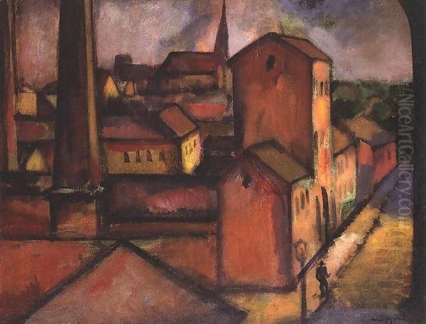 Old Custom-house at Vac 1911 Oil Painting by Marsden Hartley
