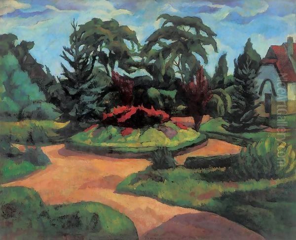 Park 1916 Oil Painting by Tibor Duray