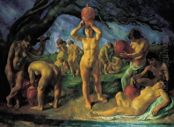 Danaidae 1923 Oil Painting by Istvan Desi-Huber