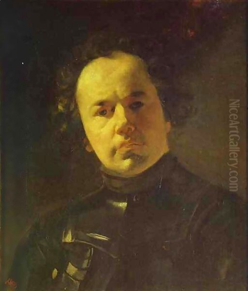 Portrait of Yanenko with Armour Oil Painting by Jules-Elie Delaunay