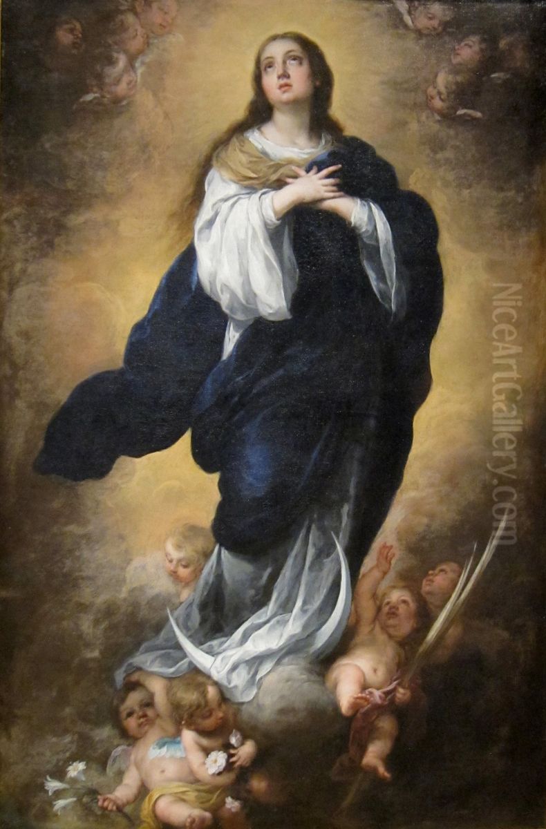 The Immaculate Conception Oil Painting by Bartolome Esteban Murillo