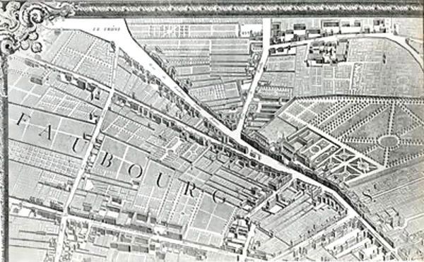 Plan of Paris, known as the 'Plan de Turgot' 5 Oil Painting by Bretez, Louis