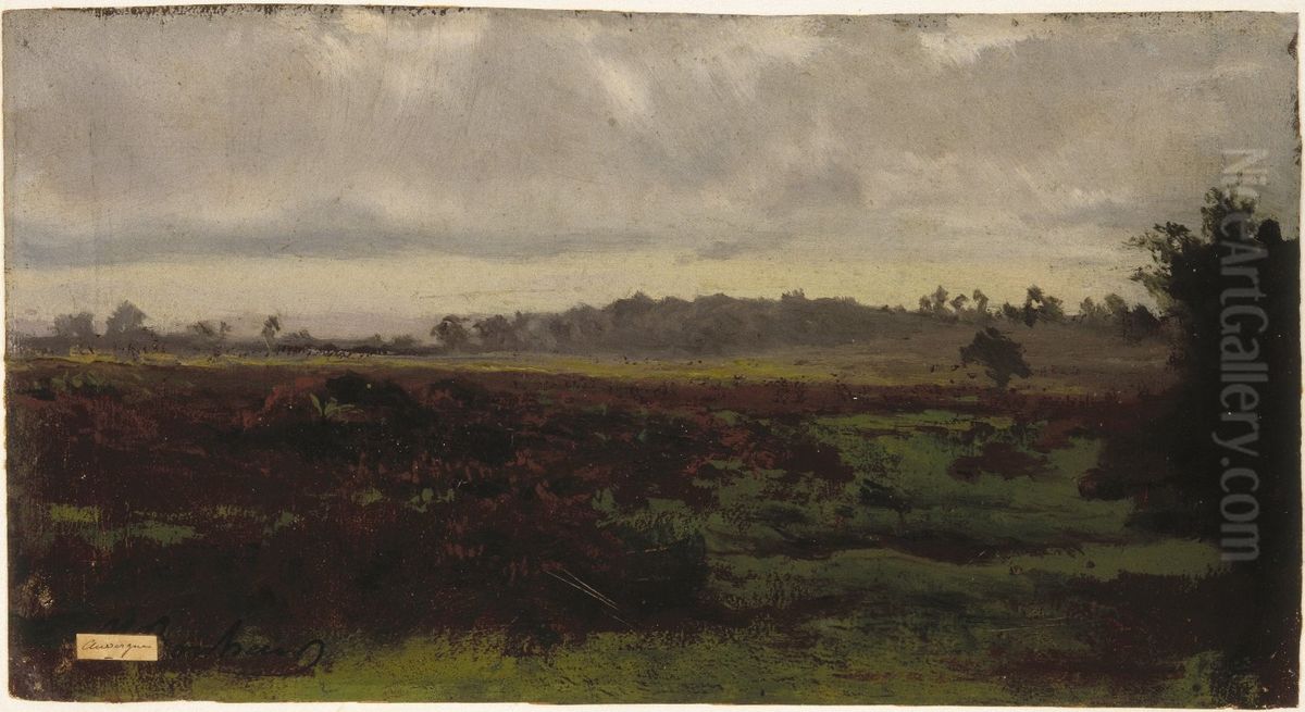 Marshlands Oil Painting by Auguste Bonheur