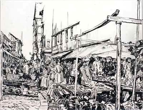 Rouen Oil Painting by Michael Bone