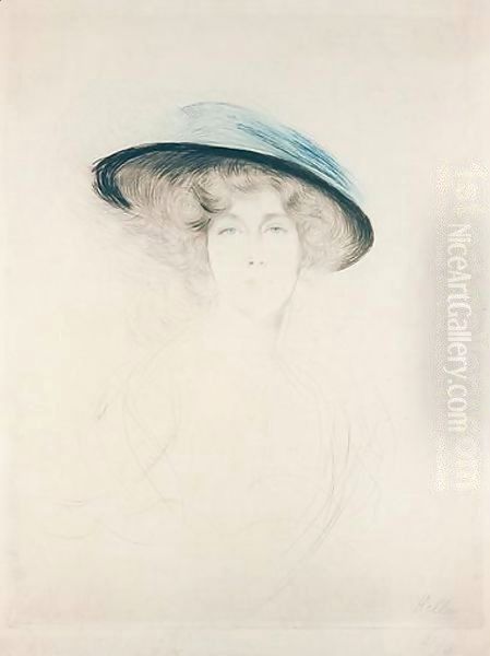 Liane De Pougy Oil Painting by Paul Cesar Helleu