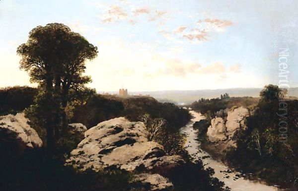 Richmond, Yorkshire Oil Painting by Edmund John Niemann