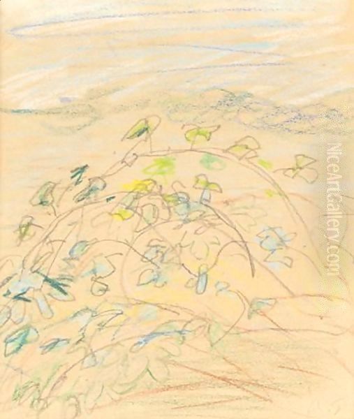 Buisson Oil Painting by Alfred Sisley