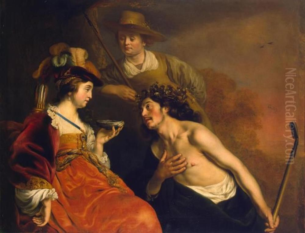 Granida And Daifilo Oil Painting by Jacob Adriaensz Backer