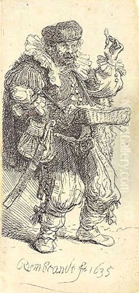 The Quacksalver Oil Painting by Harmenszoon van Rijn Rembrandt