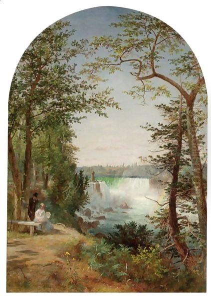 Niagara Falls Oil Painting by Jasper Francis Cropsey