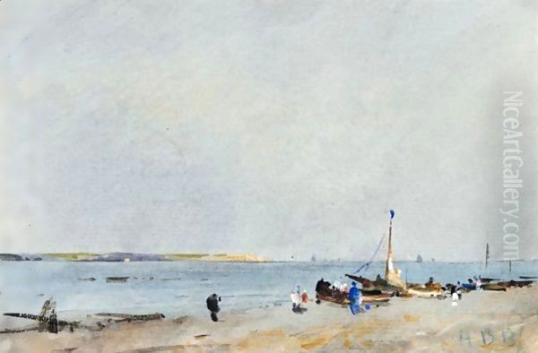 Near Swanage, Dorset Oil Painting by Hercules Brabazon Brabazon