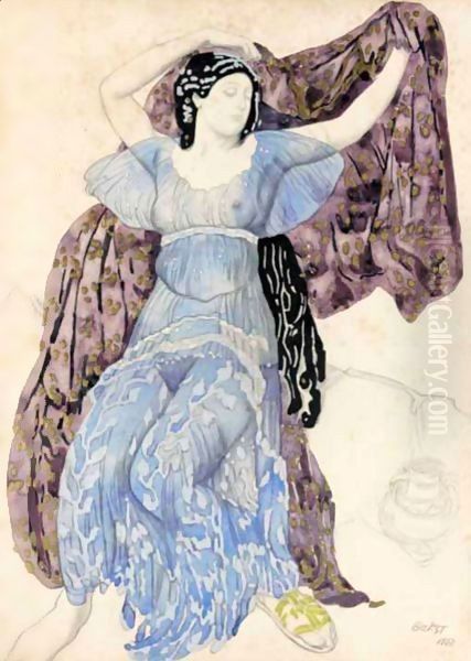 Echo Abandonne Oil Painting by Leon Samoilovitch Bakst