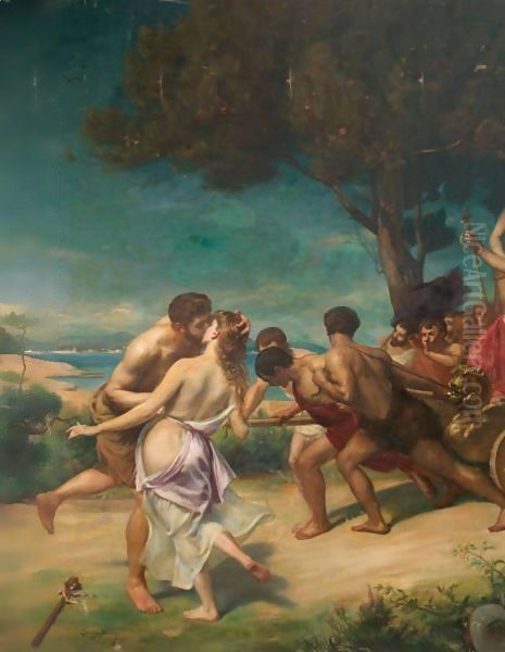 The Triumph Of Bacchus Oil Painting by Carolus Duran Charles Emile