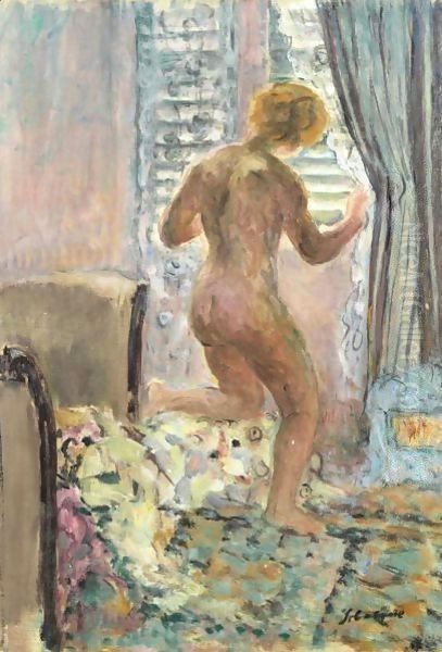 Nu A La Fenetre Oil Painting by Henri Lebasque