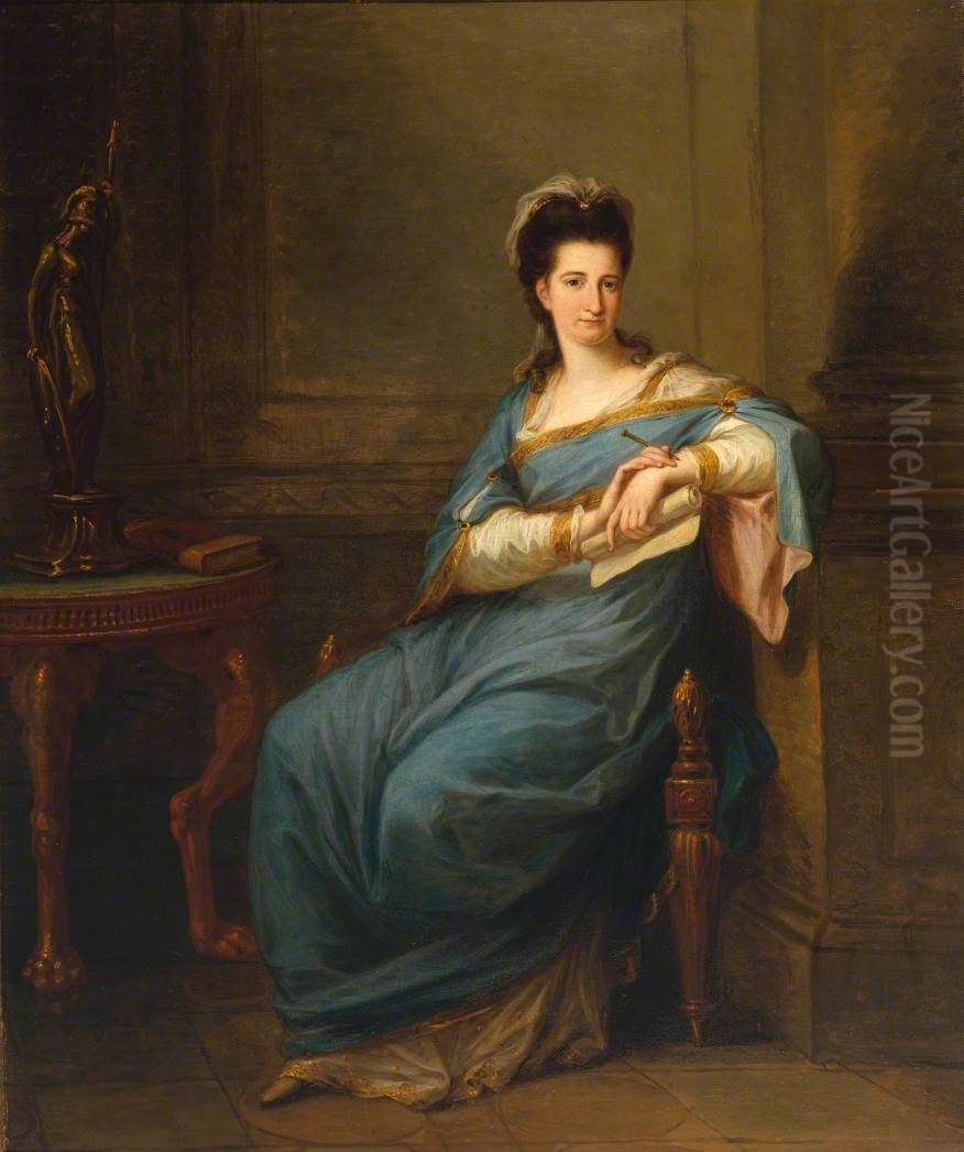 Portrait Of A Lady Oil Painting by Angelica Kauffmann