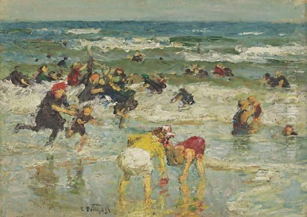 In The Surf Oil Painting by Edward Henry Potthast