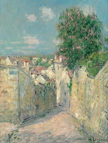 Le Marronnier De La Sous Prefecture, Pontoise Oil Painting by Gustave Loiseau