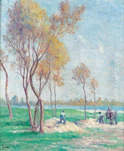 Saint-Ay, Paysage Oil Painting by Maximilien Luce