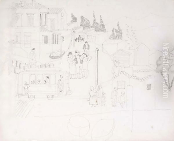 Brittany Oil Painting by Christopher Wood