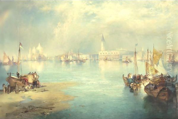 Venice 5 Oil Painting by Thomas Moran