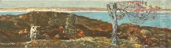 The Pepperidge Tree (Pan) Oil Painting by Childe Hassam