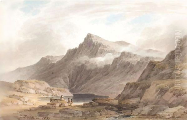 Llyn Y Gafr, Cader Idris, North Wales Oil Painting by Paul Sandby