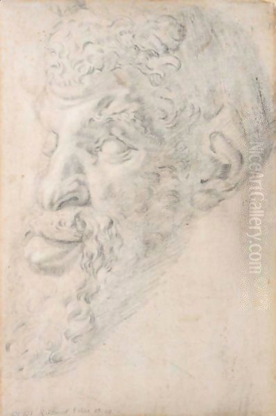 Head Of Pan, After The Antique Oil Painting by (studio of) Rubens, Peter Paul