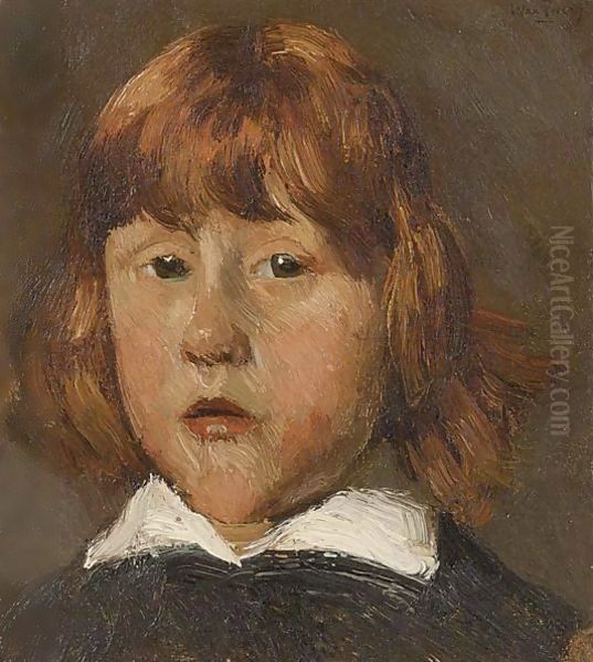 A Portrait Of Mary Van Der Weele Oil Painting by Willem de Zwart