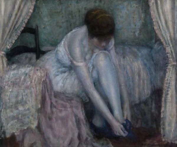Dressing Oil Painting by Frederick Carl Frieseke