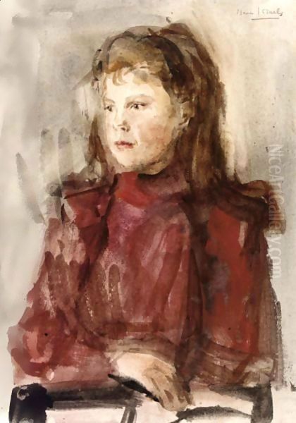 A Portrait Of Willy Van De Rest Oil Painting by Isaac Lazarus Israels